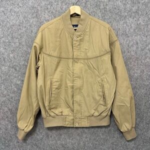 Vintage Par Four Mens Khaki Golf Bomber Jacket Casual Outerwear Size M
